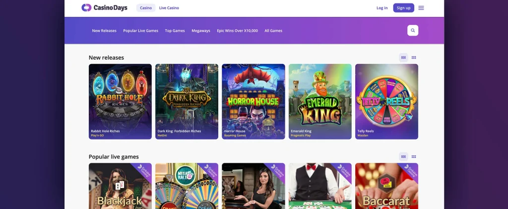 casino days login app